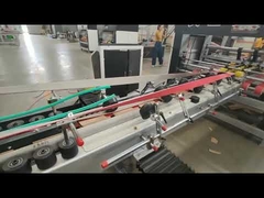 automatic pizza box food carton gluing making machine