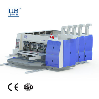 ISO runzelte die Kasten-Druckmaschine und druckte, stempelschneidene Maschine kerbend