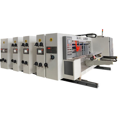 Drucken PLC Flexo, das stempelschneidenes Maschinen-Pappdrucken kerbt